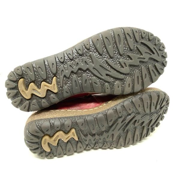 V Italia 4006 Red leather zip up winter boots - Picture 6 of 10